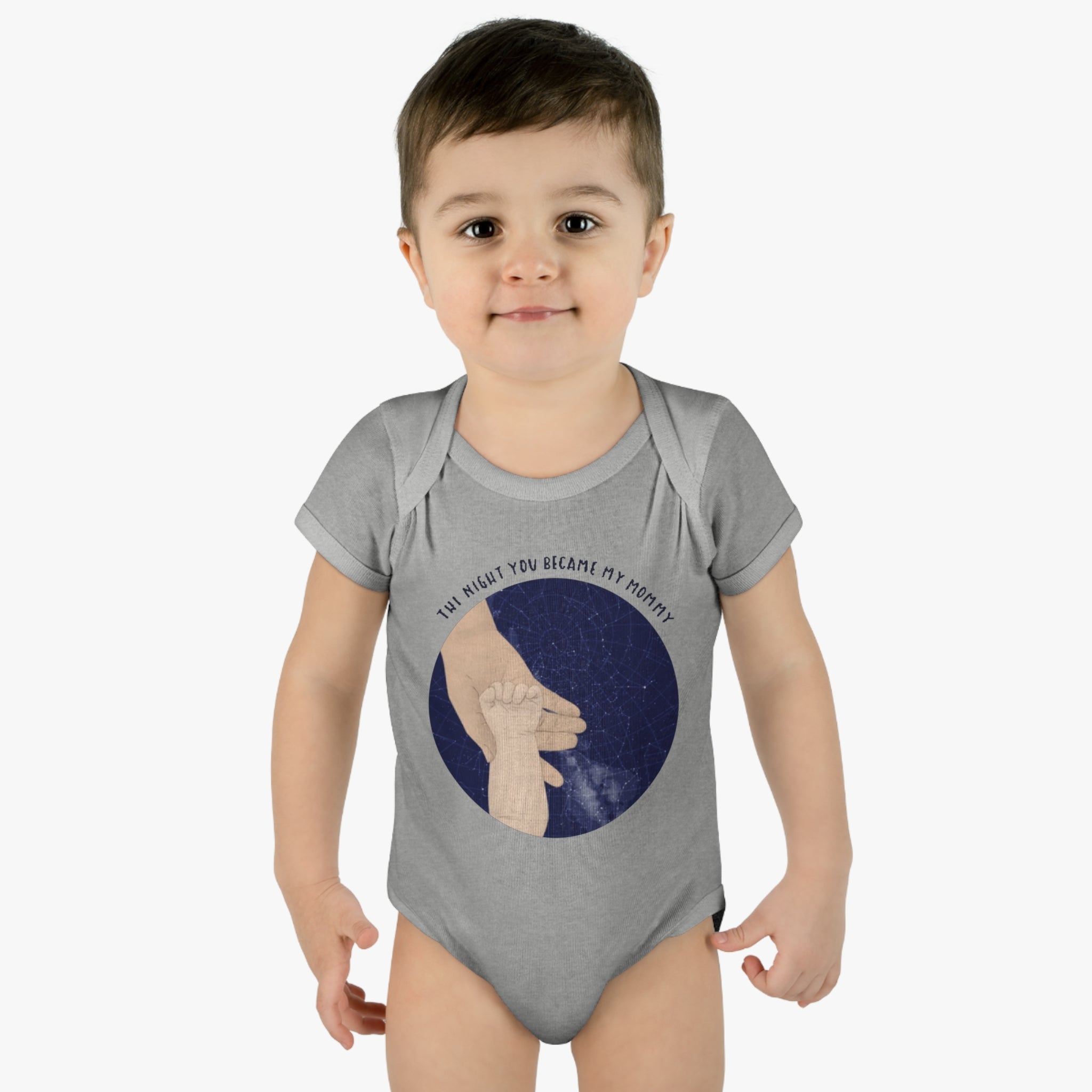The night you became my mommy | Infant Baby Rib Bodysuit